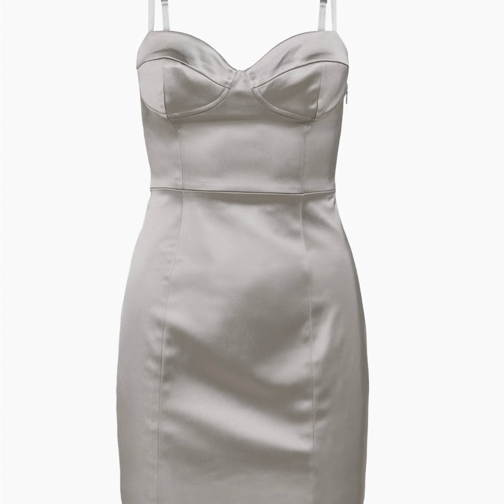 Elegant Satin Bustier Dress